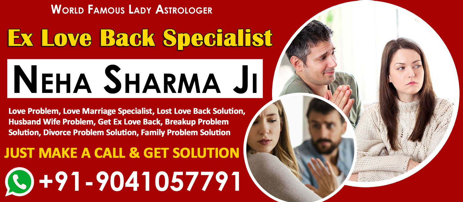 World Famous Lady Astrologer Neha Sharma Ji +91-9041057791