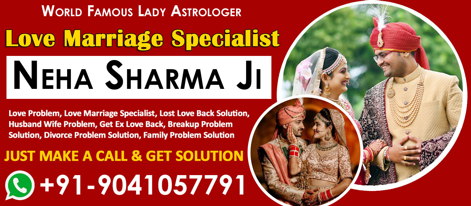 World Famous Lady Astrologer Neha Sharma Ji +91-9041057791